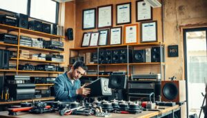 reparación parlantes HIFI Vitacura