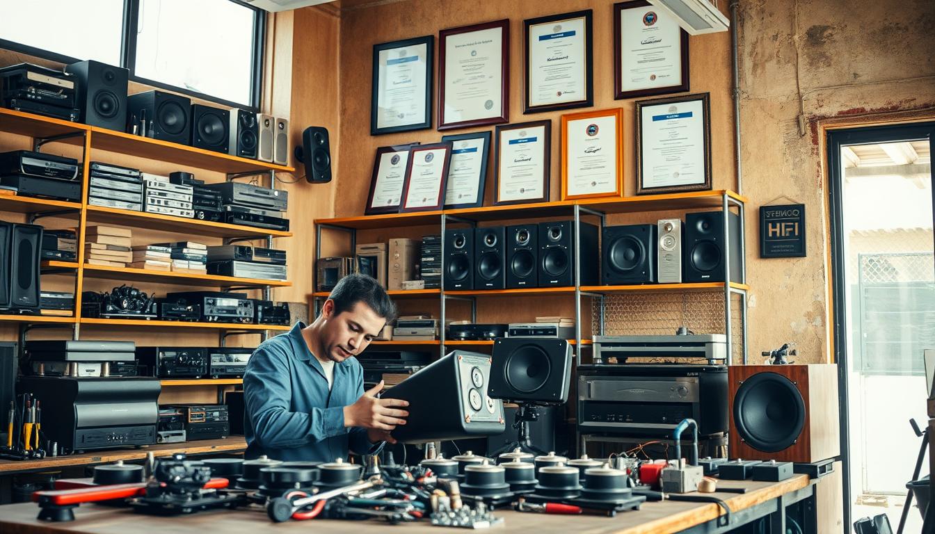 reparación parlantes HIFI Vitacura